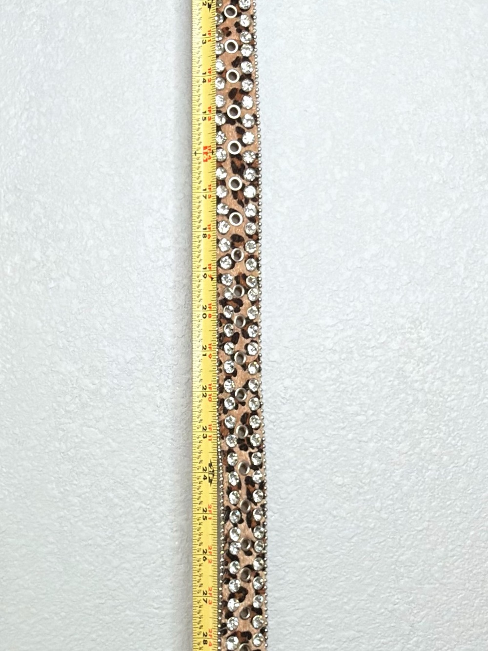 Leopard Print Rhinestone Western Belt - Bling Accent cowgirl - Picture 5 of 8